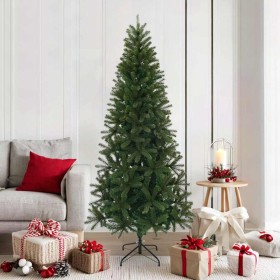 Árbol de Navidad artificial Verde 180 cm PVC, PE y acero