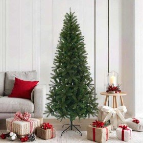Árbol de Navidad artificial Verde 180 cm PVC, PE y acero