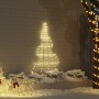 Árbol de Navidad LED con 112 LED Cálido 182 cm Metal