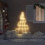 Árbol de Navidad LED con 112 LED Cálido 182 cm Metal