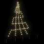Árbol de Navidad LED con 112 LED Cálido 182 cm Metal