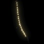 Árbol de Navidad LED con 112 LED Cálido 182 cm Metal