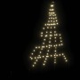 Árbol de Navidad LED con 112 LED Cálido 182 cm Metal