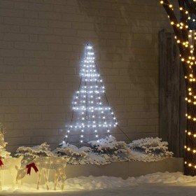 Árbol de Navidad LED con 112 LED Frío 182 cm Metal