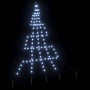 Árbol de Navidad LED con 112 LED Frío 182 cm Metal