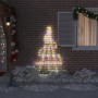 Árbol de Navidad LED con 112 LED Multicolor 182 cm Metal