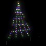 Árbol de Navidad LED con 112 LED Multicolor 182 cm Metal