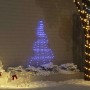Árbol de Navidad LED con 112 LED Azul 182 cm Metal