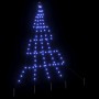 Árbol de Navidad LED con 112 LED Azul 182 cm Metal