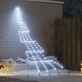 Árbol de Navidad LED con 168 LED Frío 306 cm Metal