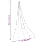 Árbol de Navidad LED con 168 LED Frío 306 cm Metal