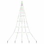 Árbol de Navidad LED con 168 LED Multicolor 306 cm Metal