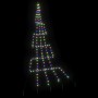 Árbol de Navidad LED con 168 LED Multicolor 306 cm Metal