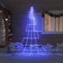 Árbol de Navidad LED con 168 LED Azul 306 cm Metal