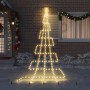 Árbol de Navidad LED con 276 LED Cálido 511 cm Metal