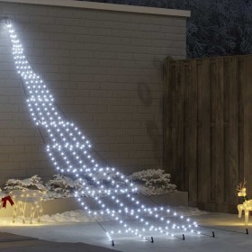 Árbol de Navidad LED con 276 LED Frío 511 cm Metal