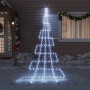 Árbol de Navidad LED con 276 LED Frío 511 cm Metal