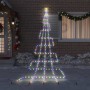 Árbol de Navidad LED con 276 LED Multicolor 511 cm Metal