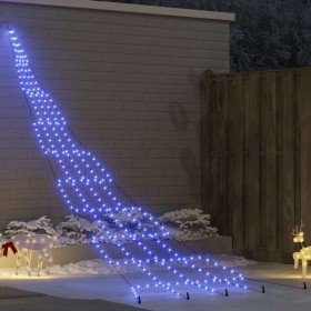 Árbol de Navidad LED con 276 LED Azul 511 cm Metal