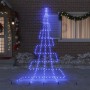 Árbol de Navidad LED con 276 LED Azul 511 cm Metal