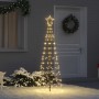 Árbol de Navidad LED con 390 LED Cálido 250 cm Hierro