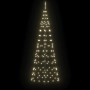 Árbol de Navidad LED con 390 LED Cálido 250 cm Hierro
