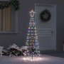 Árbol de Navidad LED con 390 LED Multicolor 250 cm Hierro