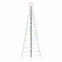Árbol de Navidad LED con 390 LED Multicolor 250 cm Hierro