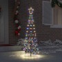 Árbol de Navidad LED con 390 LED Multicolor 250 cm Hierro