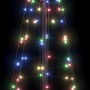 Árbol de Navidad LED con 390 LED Multicolor 250 cm Hierro