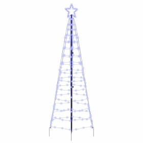 Árbol de Navidad LED con 390 LED Azul 250 cm Hierro