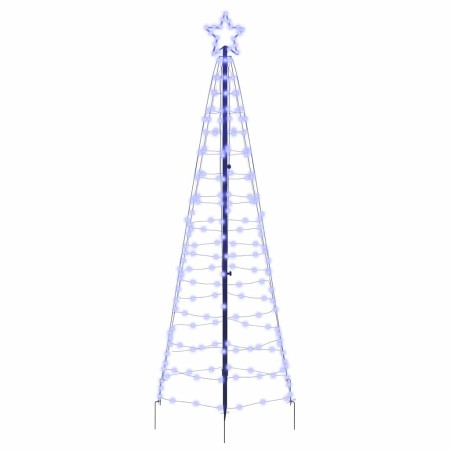 Árbol de Navidad LED con 390 LED Azul 250 cm Hierro