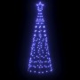 Árbol de Navidad LED con 390 LED Azul 250 cm Hierro