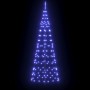 Árbol de Navidad LED con 390 LED Azul 250 cm Hierro