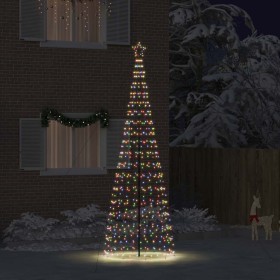 Árbol de Navidad LED con 800 LED Multicolor 400 cm Hierro