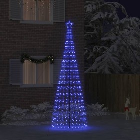 Árbol de Navidad LED con 800 LED Azul 400 cm Hierro