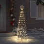 Árbol de Navidad LED con 390 LED Cálido 250 cm Hierro