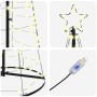 Árbol de Navidad LED con 390 LED Cálido 250 cm Hierro