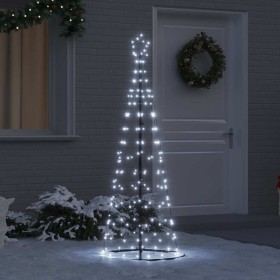 Árbol de Navidad LED con 390 LED con soporte Frío 250 cm Hierro