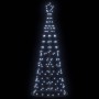 Árbol de Navidad LED con 390 LED con soporte Frío 250 cm Hierro