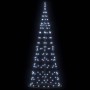 Árbol de Navidad LED con 390 LED con soporte Frío 250 cm Hierro