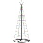 Árbol de Navidad LED con 390 LED Multicolor 250 cm Hierro