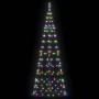 Árbol de Navidad LED con 390 LED Multicolor 250 cm Hierro