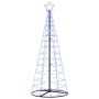 Árbol de Navidad LED con 390 LED con soporte Azul 250 cm Hierro