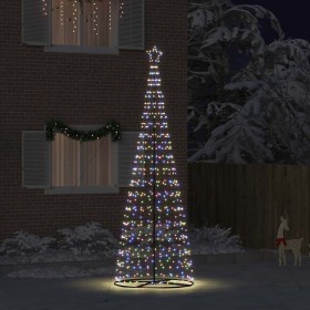 Árbol de Navidad LED con 800 LED Multicolor 400 cm Hierro