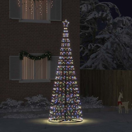Árbol de Navidad LED con 800 LED Multicolor 400 cm Hierro