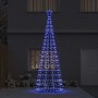 Árbol de Navidad LED con 800 LED con soporte Azul 400 cm Hierro