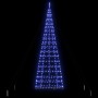 Árbol de Navidad LED con 800 LED con soporte Azul 400 cm Hierro