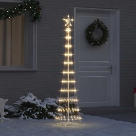 Árbol de Navidad LED con 230 LED Cálido 51 x 51 x 190 cm Metal