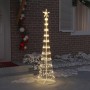 Árbol de Navidad LED con 230 LED Cálido 51 x 51 x 190 cm Metal